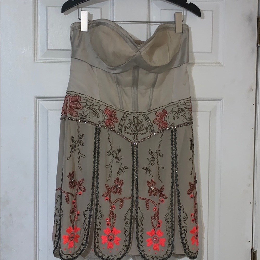 Karen Millen beaded and crystal flapper dress